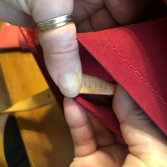 Authentic Louis Vuitton Red Brea - Picture 12 of 13